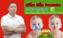 Share Khóa học Youtube Làm Phim Hoạt Hình 2D làm bằng phần mềm Camtasia Studio